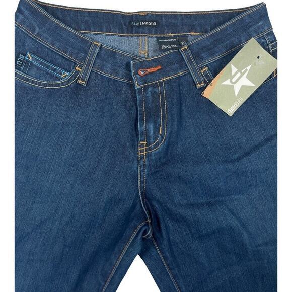 Blujeanious Women's Embroidered Flare Jeans Blue Size 26 Denim Casual - Picture 2 of 5